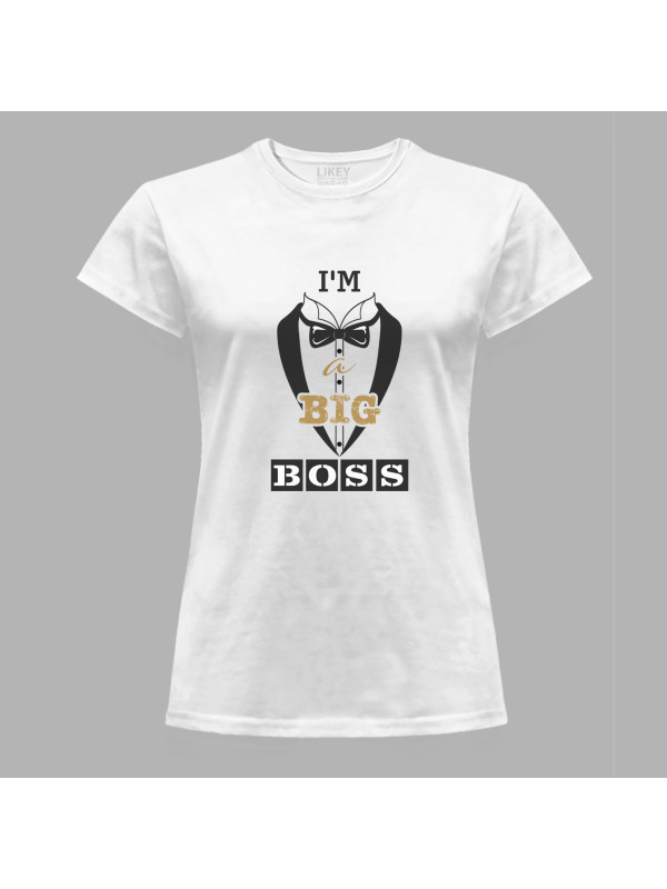Футболка жіноча з принтом "I'm а Big Boss (Я - Біг Босс)" (1944)
