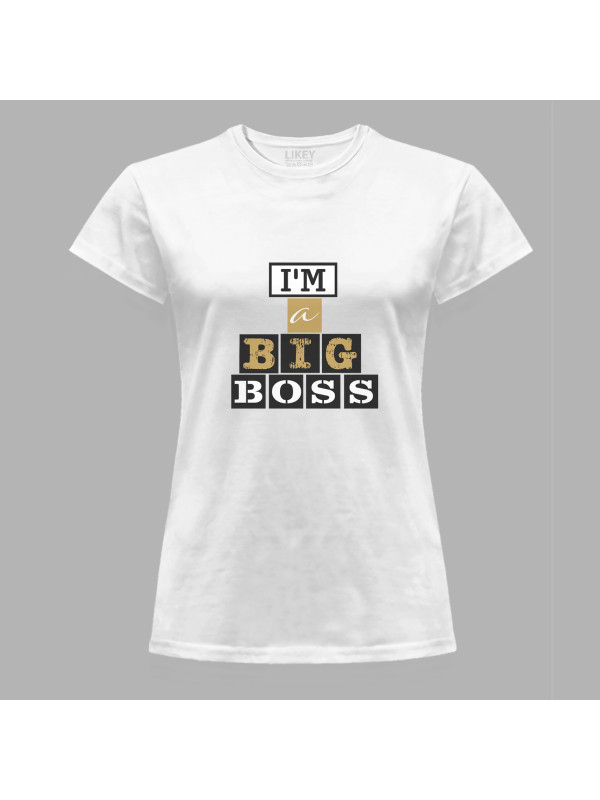 Футболка жіноча з принтом "Я Біг Босс (I'm A Big Boss)" (1943)