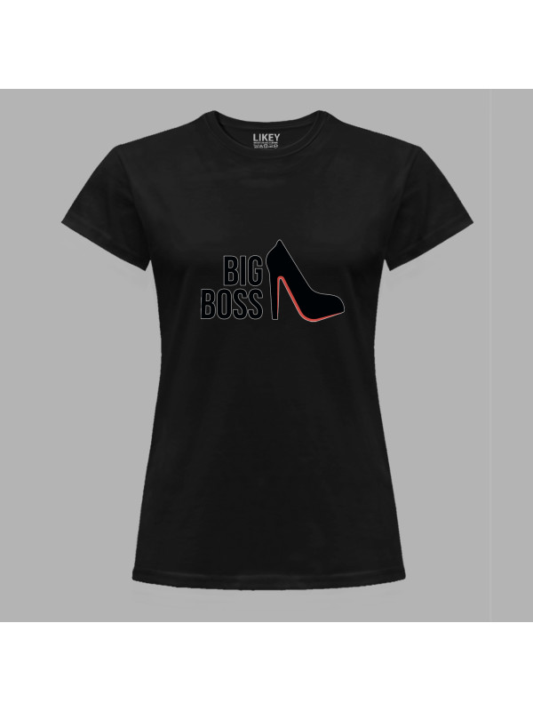 Футболка жіноча з принтом "Big Boss під підбором (Біг Босс під підбором)" (1947)