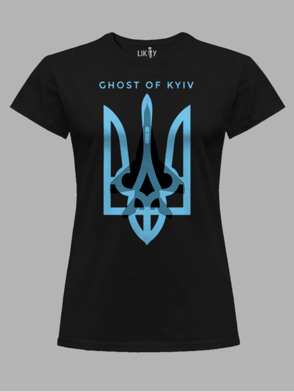 Футболка женская с принтом "Ghost Of Kyiv" (220314)