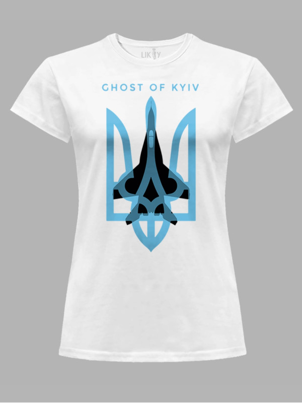 Футболка женская с принтом "Ghost Of Kyiv" (220314)