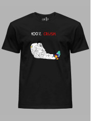 Футболка мужская с принтом "100% Crush" (220317)