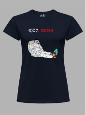 Футболка жіноча з принтом "100% Crush" (220317)