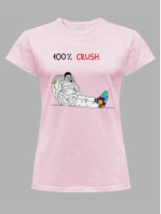 Футболка жіноча з принтом "100% Crush" (220317)