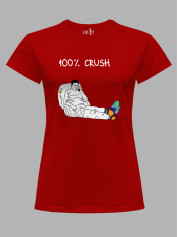 Футболка жіноча з принтом "100% Crush" (220317)