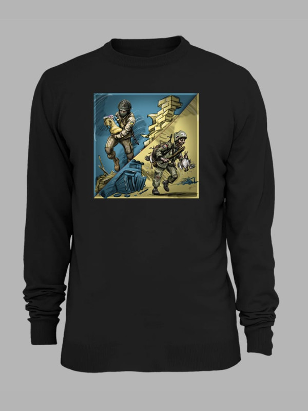 Світшот з принтом "Добро переможе zло" (220404)