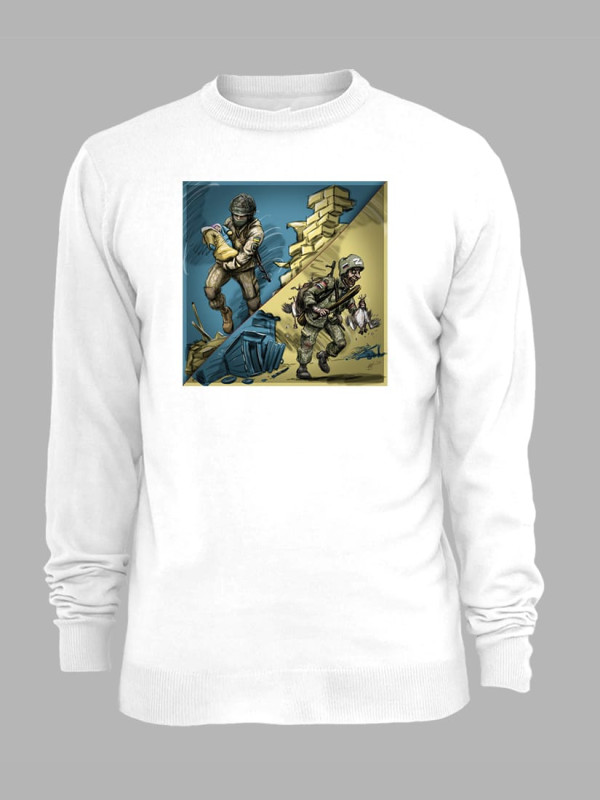 Світшот з принтом "Добро переможе zло" (220404)