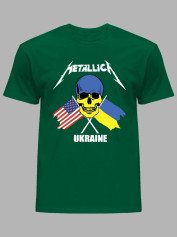 Футболка чоловіча з принтом "Metallica - Stand With Ukraine" (22042119)