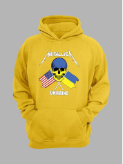 Худі з патріотичним принтом "Metallica - Stand With Ukraine" Металіка - залишайся з Україною (22042119)