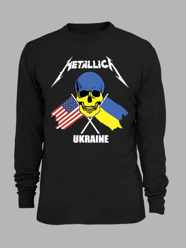 Світшот з принтом "Metallica - Stand With Ukraine" (22042119)
