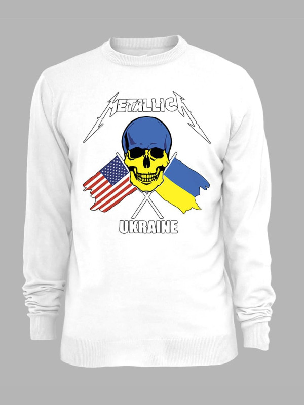 Світшот з принтом "Metallica - Stand With Ukraine" (22042119)