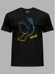 Футболка мужская с принтом "Peace For Ukraine" (22042126)