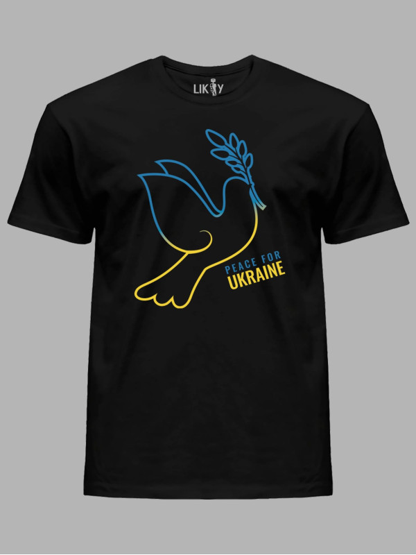 Футболка мужская с принтом "Peace For Ukraine" (22042126)