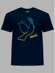 Футболка мужская с принтом "Peace For Ukraine" (22042126)