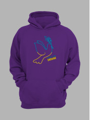 Худі з патріотичним принтом "Peace For Ukraine" мир для України (22042126)