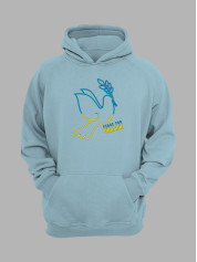 Худі з патріотичним принтом "Peace For Ukraine" мир для України (22042126)