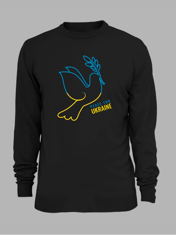 Свитшот с принтом "Peace For Ukraine" (22042126)