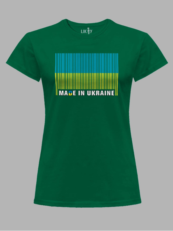 Футболка женская с принтом "Made In Ukraine" (22042132)