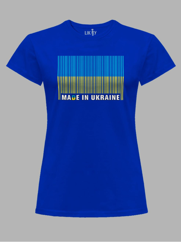 Футболка женская с принтом "Made In Ukraine" (22042132)