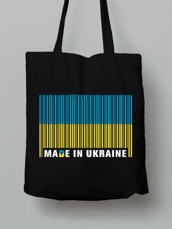 Экосумка из хлопка 38х40см с принтом "Made In Ukraine" (22042132)