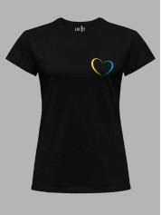 Футболка жіноча з принтом "My Heart With UA" (22042136)