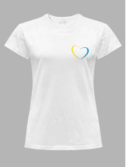 Футболка жіноча з принтом "My Heart With UA" (22042136)