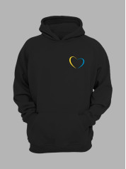 Худі з патріотичним принтом "My Heart With UA" моє серце з Україною (22042136)