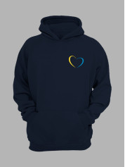 Худі з патріотичним принтом "My Heart With UA" моє серце з Україною (22042136)