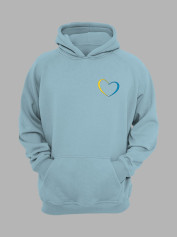 Худі з патріотичним принтом "My Heart With UA" моє серце з Україною (22042136)