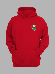 Худі з патріотичним принтом "Heart In Hands" серце в руках (22042137)