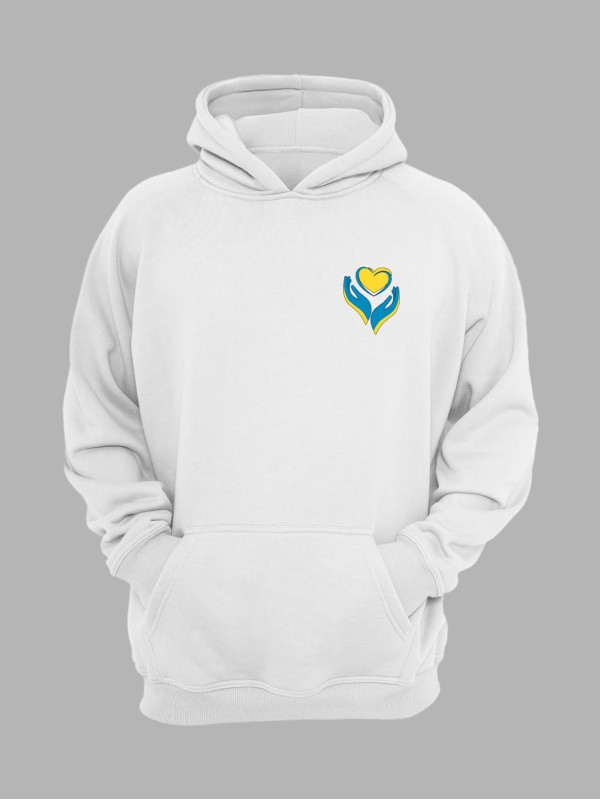 Худі з патріотичним принтом "Heart In Hands" серце в руках (22042137)
