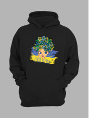 Худі з патріотичним принтом "Ukrainian Beauty" Українська краса (22042138)