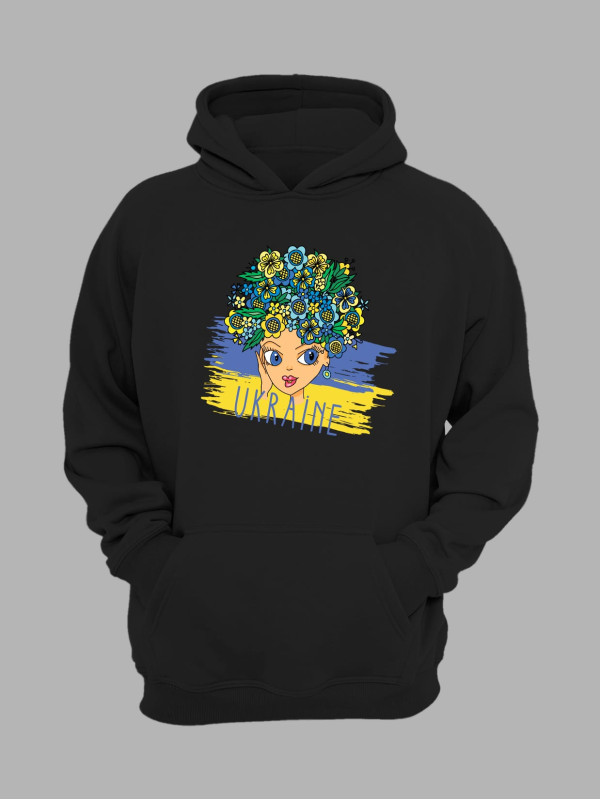 Худі з патріотичним принтом "Ukrainian Beauty" Українська краса (22042138)