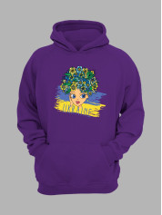 Худі з патріотичним принтом "Ukrainian Beauty" Українська краса (22042138)