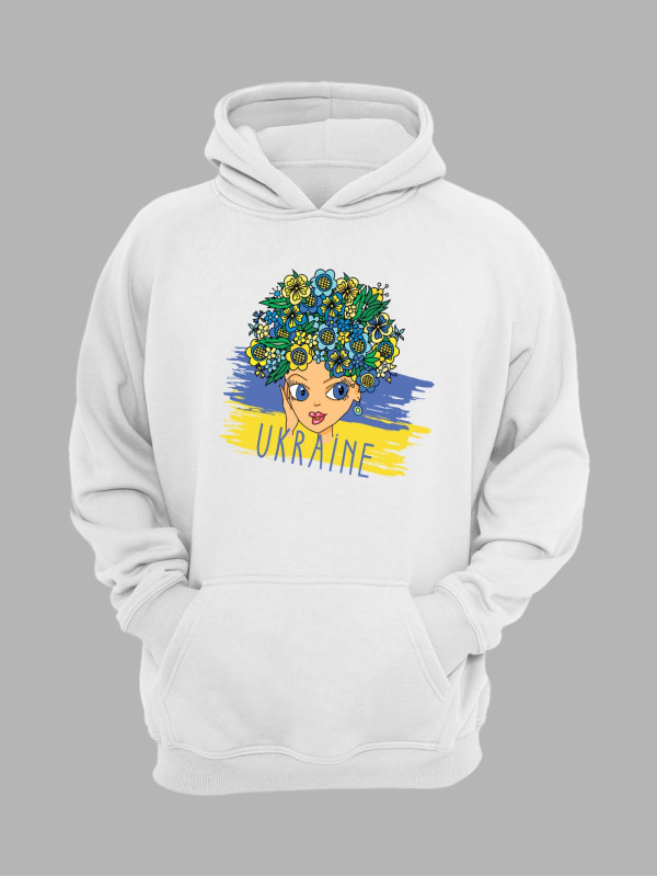 Худі з патріотичним принтом "Ukrainian Beauty" Українська краса (22042138)