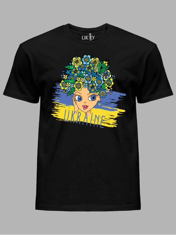 Футболка чоловіча з принтом "Ukrainian Beauty" (22042138)
