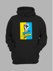 Худі з патріотичним принтом "Вільна Україна" (22042142)