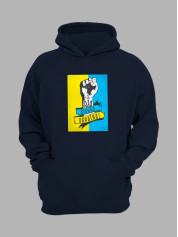 Худі з патріотичним принтом "Вільна Україна" (22042142)