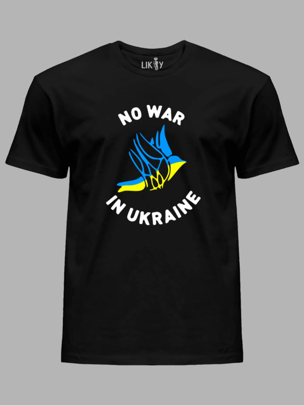 Футболка чоловіча з принтом "No War In Ukraine" (22042148)