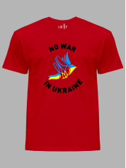 Футболка чоловіча з принтом "No War In Ukraine" (22042148)