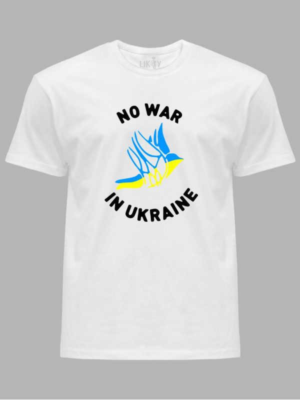 Футболка чоловіча з принтом "No War In Ukraine" (22042148)