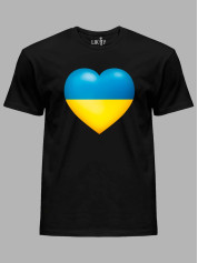 Футболка мужская с принтом "Heart With Ukraine" (22042150)