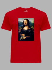 Футболка мужская с принтом "Mona Lisa" (22042154)