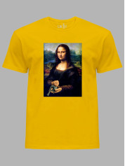 Футболка мужская с принтом "Mona Lisa" (22042154)