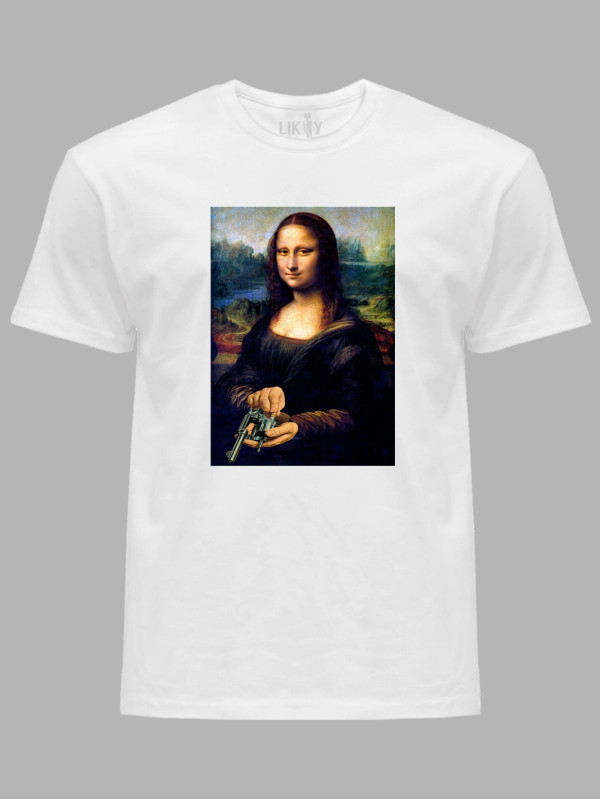 Футболка мужская с принтом "Mona Lisa" (22042154)