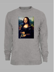 Свитшот с принтом "Mona Lisa" (22042154)