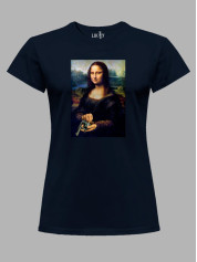 Футболка женская с принтом "Mona Lisa" (22042154)