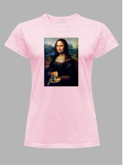 Футболка женская с принтом "Mona Lisa" (22042154)