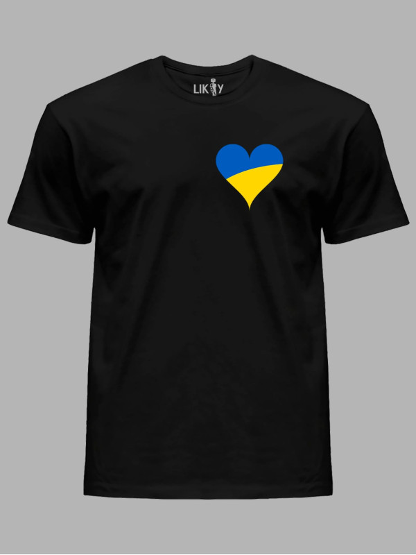 Футболка чоловіча з принтом "Ukrainian Heart" (22042156)