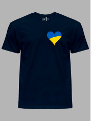 Футболка чоловіча з принтом "Ukrainian Heart" (22042156)